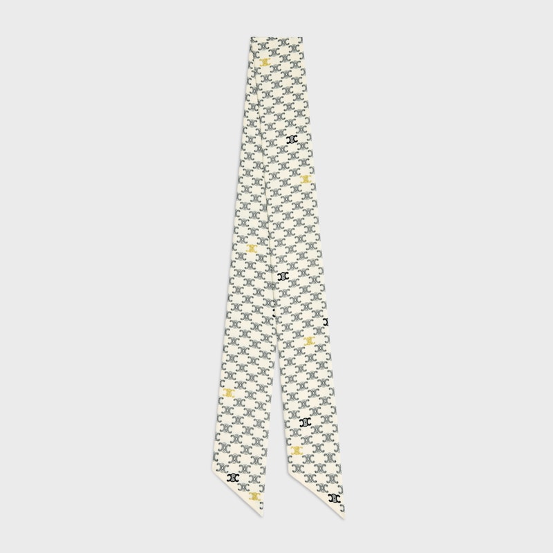 라발리에르 - 실크 트윌 - 크림/마린 -  - 1 | CELINE