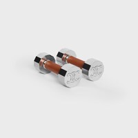 ダンベル 2KG / スチール & カーフスキン - タン - ホームアイテム - 1 | CELINE