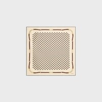 桑蠶絲斜紋布傳統方巾 - 香草色 -  - 1 | CELINE