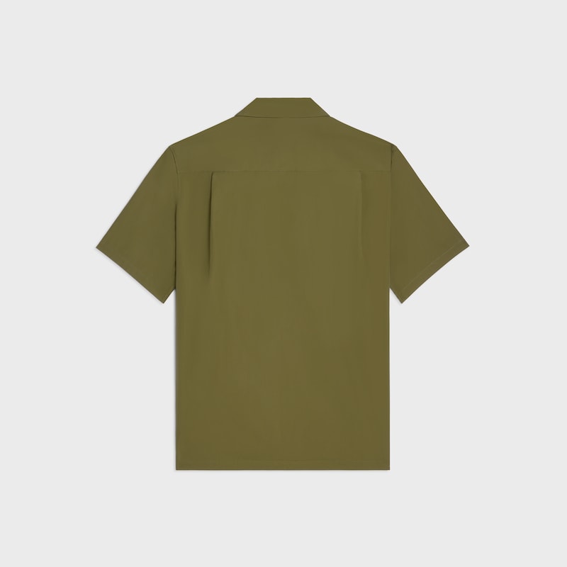 bowling shirt IN COTTON POPLIN - KAKI -  - 1 | CELINE