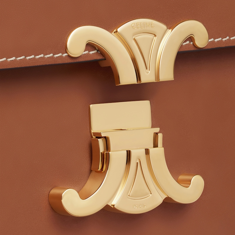 CLASSIQUE TRIOMPHE BAG IN Natural Calfskin - Tan - SHOULDER BAGS - 1 | CELINE