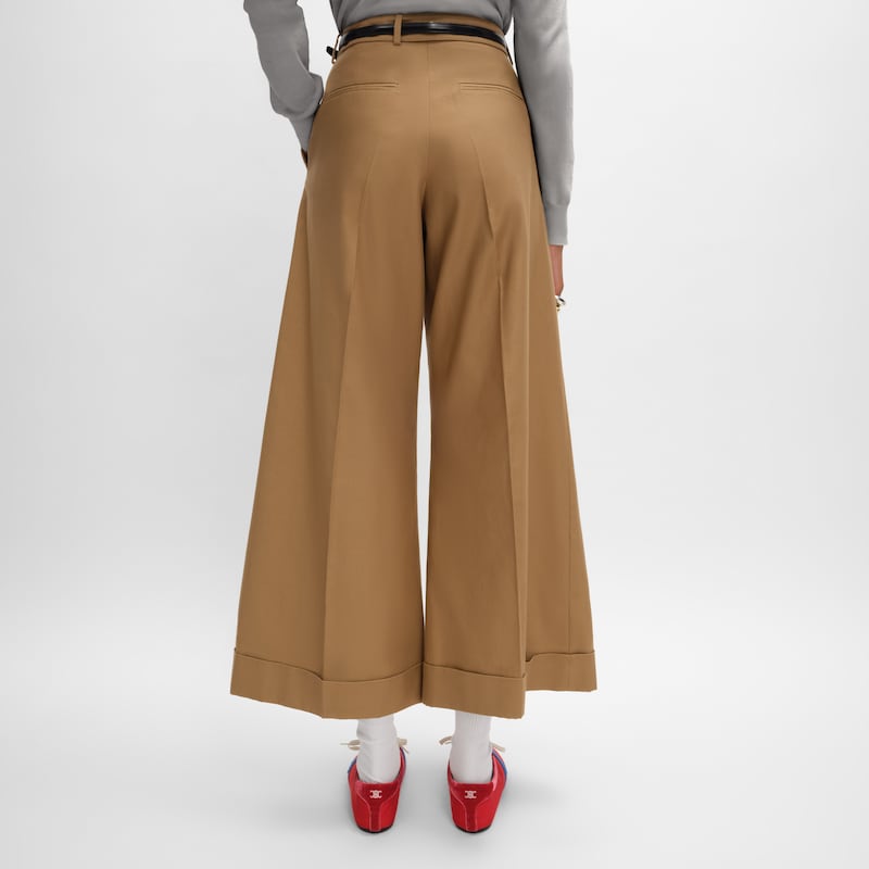 docks trousers IN cotton twill - CARAMEL -  - 1 | CELINE