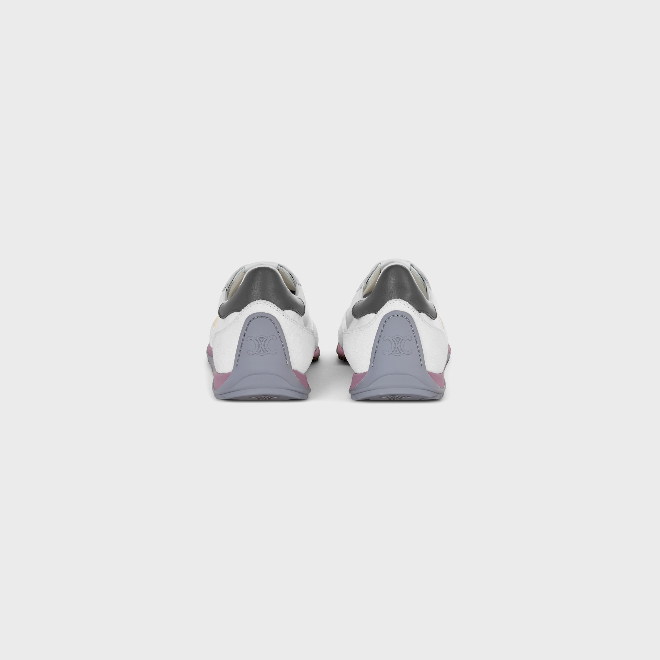 RACER SNEAKER IN NYLON, SUEDE CALFSKIN AND CALFSKIN - OPTIC WHITE