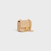 MINI CHAIN CLAUDE IN RAFFIA EFFECT TEXTILE - NATURAL - MORE LINES - 2 | CELINE