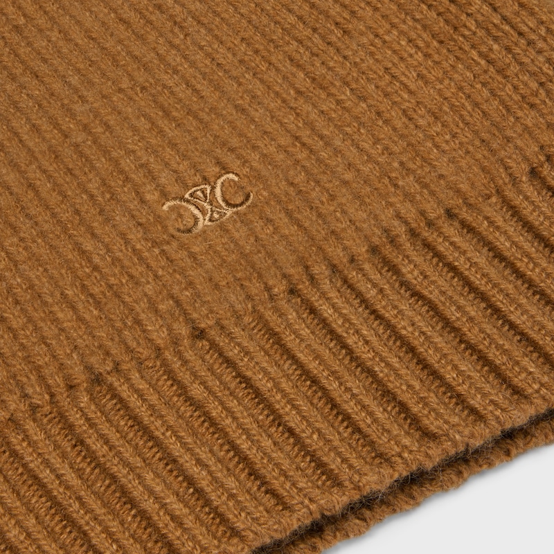 v-neck sweater IN cashmere - CAMEL / RED -  - 1 | CELINE