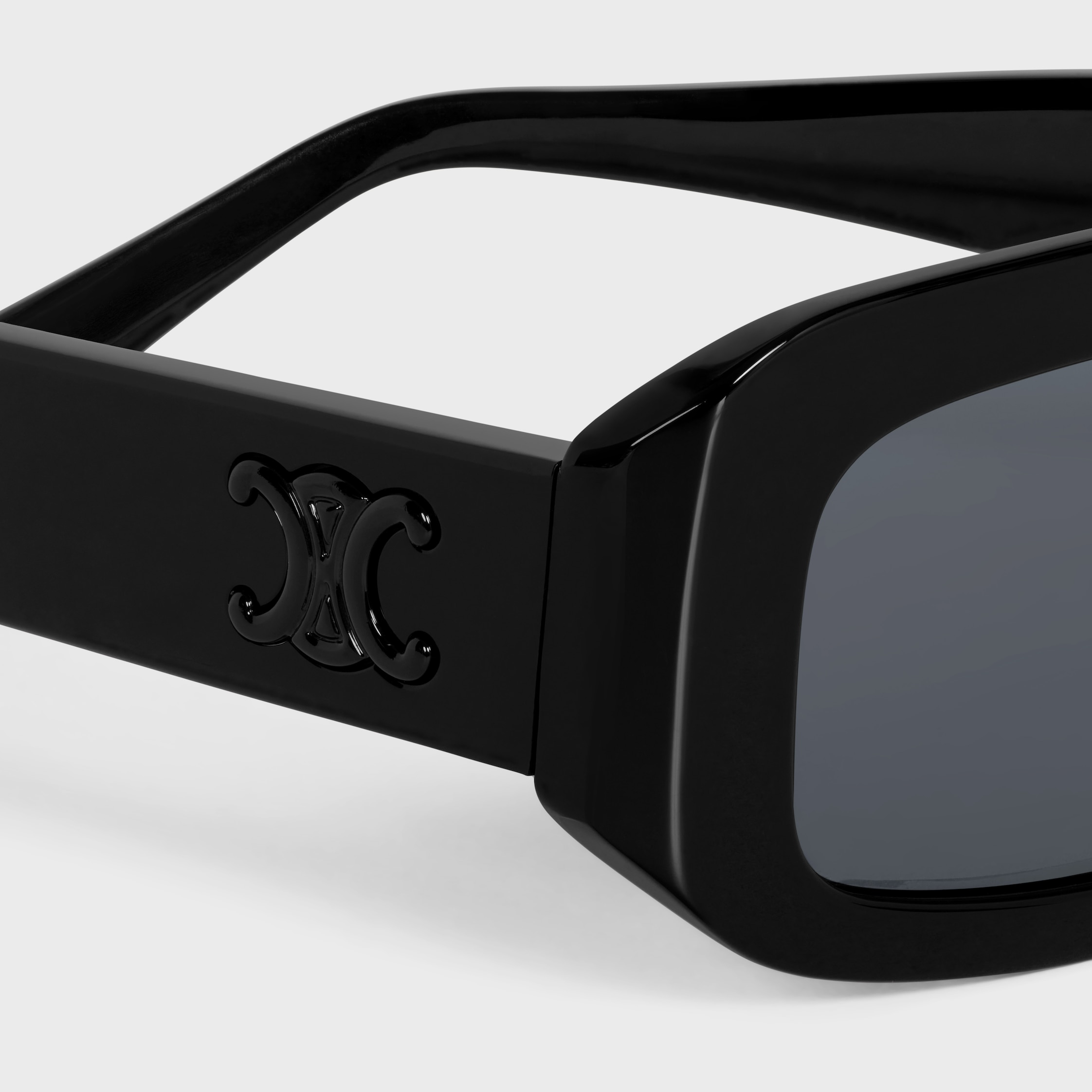 Triomphe Men 01 sunglasses in Acetate - BLACK/BLACK | CELINE