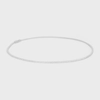 Tennis白金白鑽頸鍊 - 白金 -  - 2 | CELINE