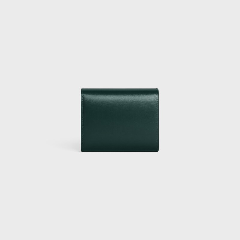 Small Flap Wallet TRIOMPHE in Shiny calfskin - AMAZONE - GIFT FINDER - 1 | CELINE
