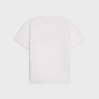 CELINE LOOSE T-SHIRT IN COTTON JERSEY - CHALK / BLACK -  - 2 | CELINE