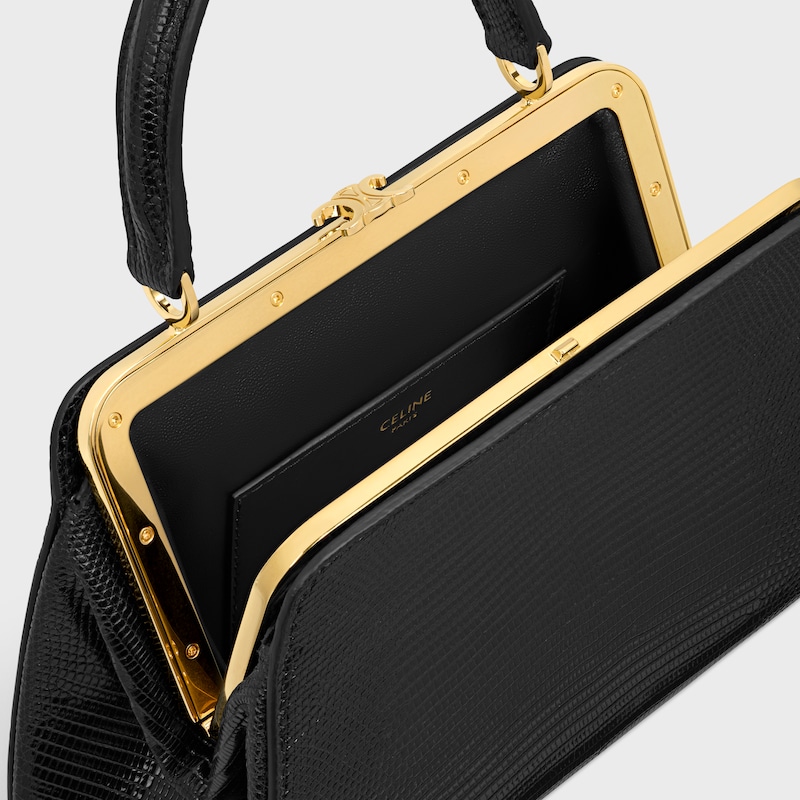MINI CELINE ANTOINETTE IN Lizard - BLACK - MORE LINES - 1 | CELINE
