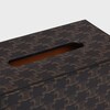 Rectangular tissue box in Triomphe Canvas - BLACK / TAN - SMALL GIFTS - 3 | CELINE
