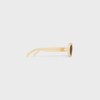 Triomphe 01 Sunglasses in Acetate - MILKY LIGHT ORANGE -  - 4 | CELINE