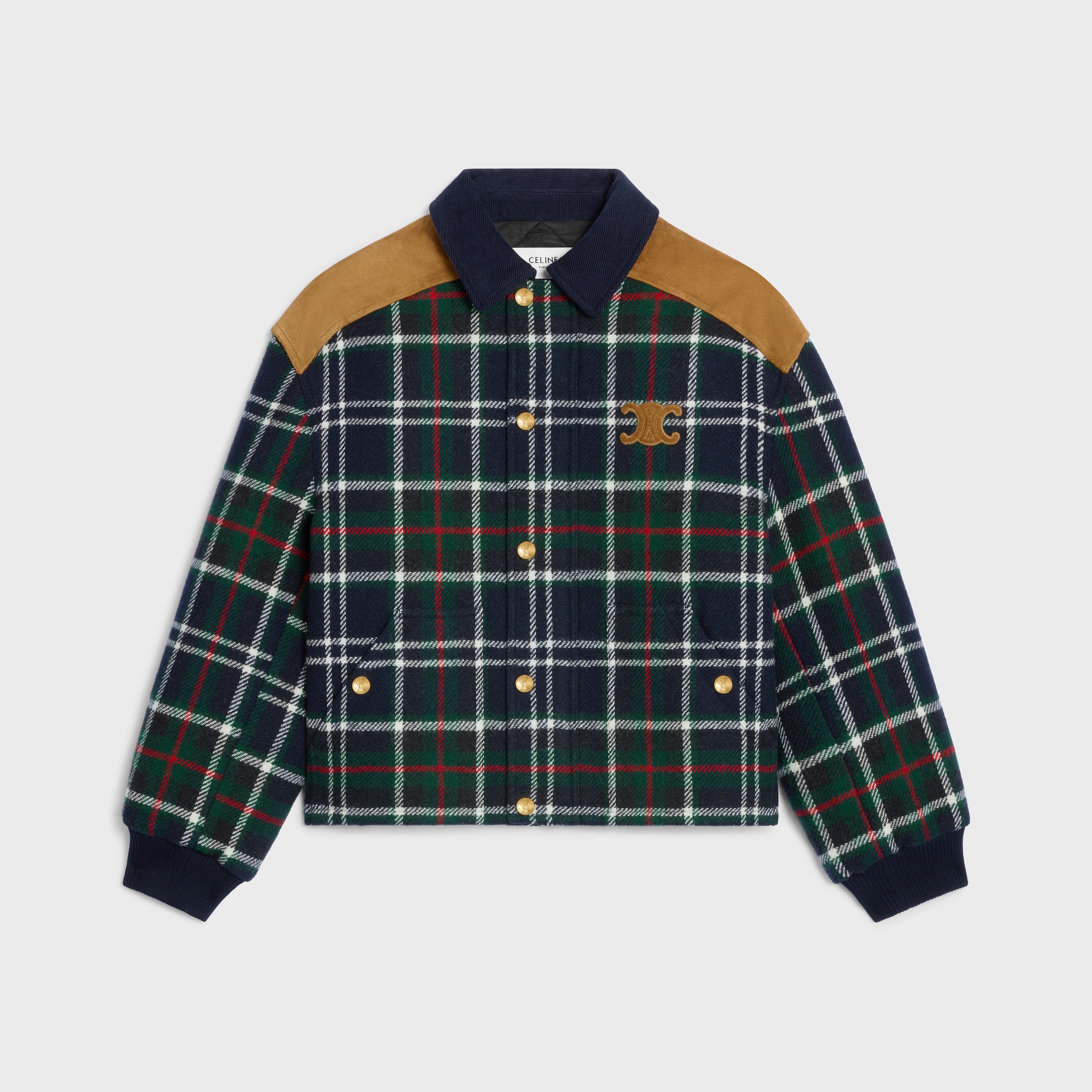 関税込 トライアンフジャケット CELINE triomphe blouson jacket RV03P090U-02BG_1_SUM25_W.tif