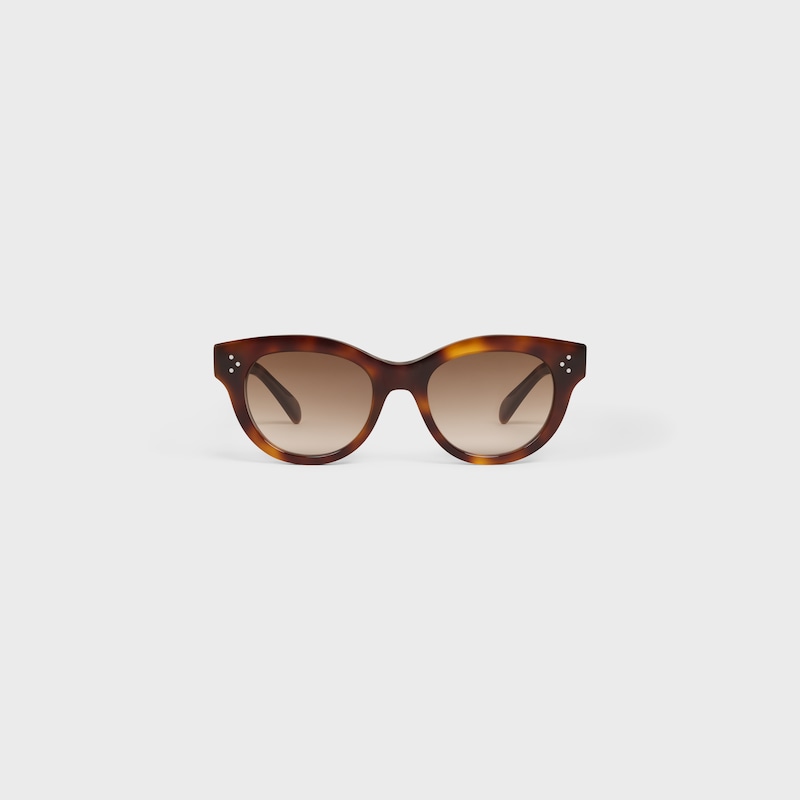 Round S332 sunglasses in Acetate - CLASSIC HAVANA -  - 1 | CELINE