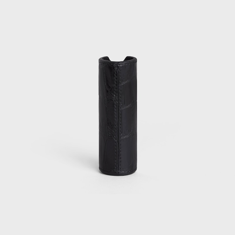 鱷魚皮旅行噴霧瓶套 - 黑色 - 旅行用品 - 1 | CELINE