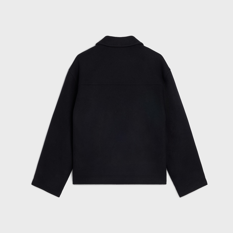 CHAQUETA DE FIELTRO DE LANA - NEGRO -  - 1 | CELINE