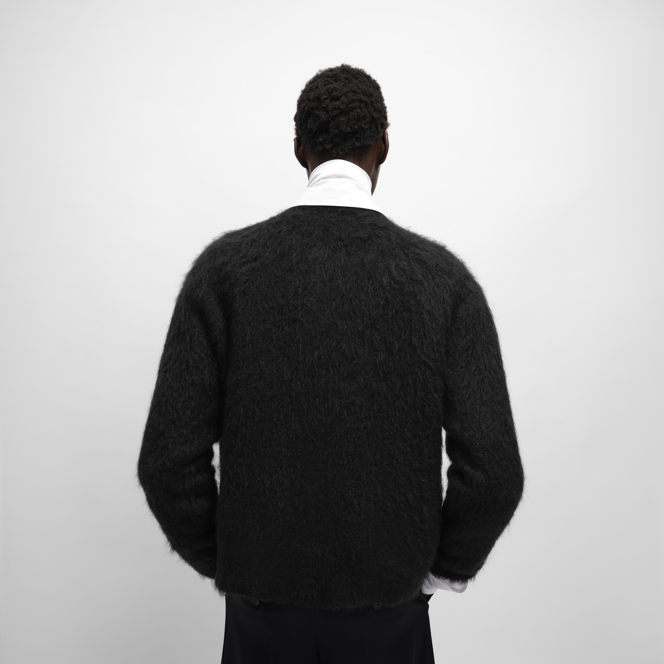 カーディガン / ブラッシュドモヘア - ブラック | CELINE