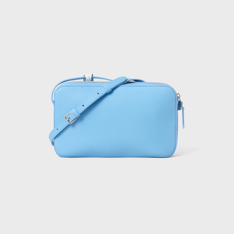 MESSENGER BAG WITH CHARM IN SMOOTH CALFSKIN AND LAMBSKIN - SKY BLUE / ULTRA WHITE - NEW - 1 | CELINE