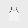 celine tank top IN cotton jersey - OFF WHITE / NAVY -  - 2 | CELINE