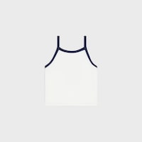 regata celine em de algodão - OFF WHITE/AZUL-MARINHO - - 2 | CELINE