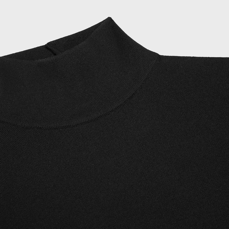 Abito in viscosa double-face - NERO / MULTICOLORE -  - 1 | CELINE