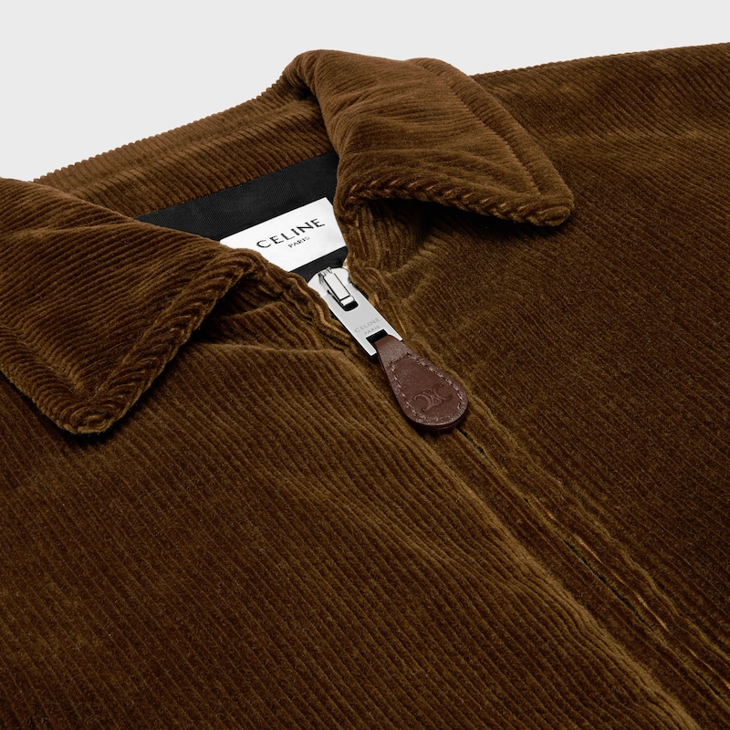 CHAQUETA BOMBER DE PANA - TOSTADO -  - 1 | CELINE