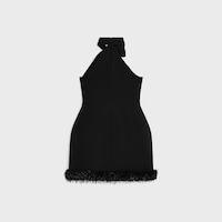 dress IN TRICOTINE wool - BLACK -  - 2 | CELINE