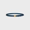 Triomphe Belt 18MM IN Lizard - TEAL BLUE -  - 1 | CELINE