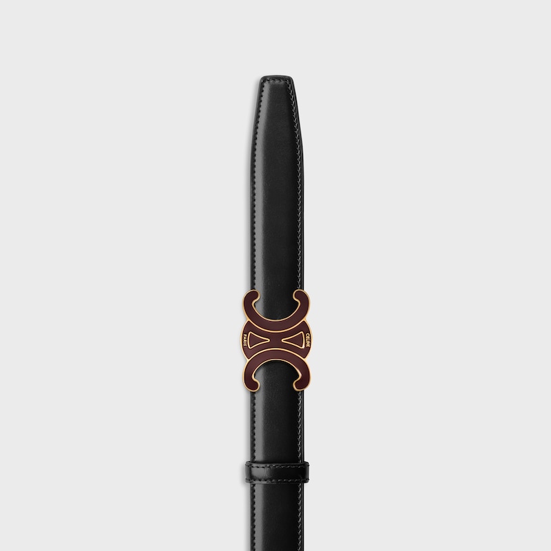 Wendbarer Riemen 25 mm AUS Taurillonleder und Triomphe Canvas -  -  - 1 | CELINE