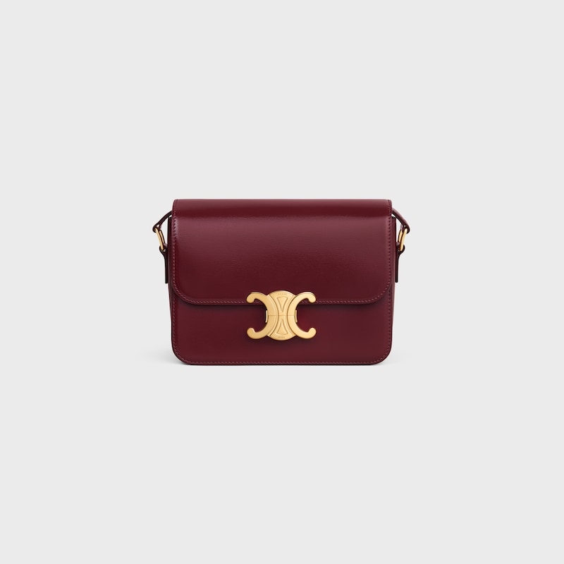 TEEN TRIOMPHE BAG IN shiny calfskin - LIGHT BURGUNDY - GIFTS FOR HER - 1 | CELINE