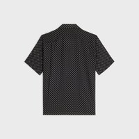 印花黏膠纖維夏威夷襯衫 - 黑色 / 粉筆色 -  - 2 | CELINE
