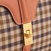 Small 16 Bag in Tartan Textile and natural calfskin - MULTICOLOR - 16 - 5 | CELINE