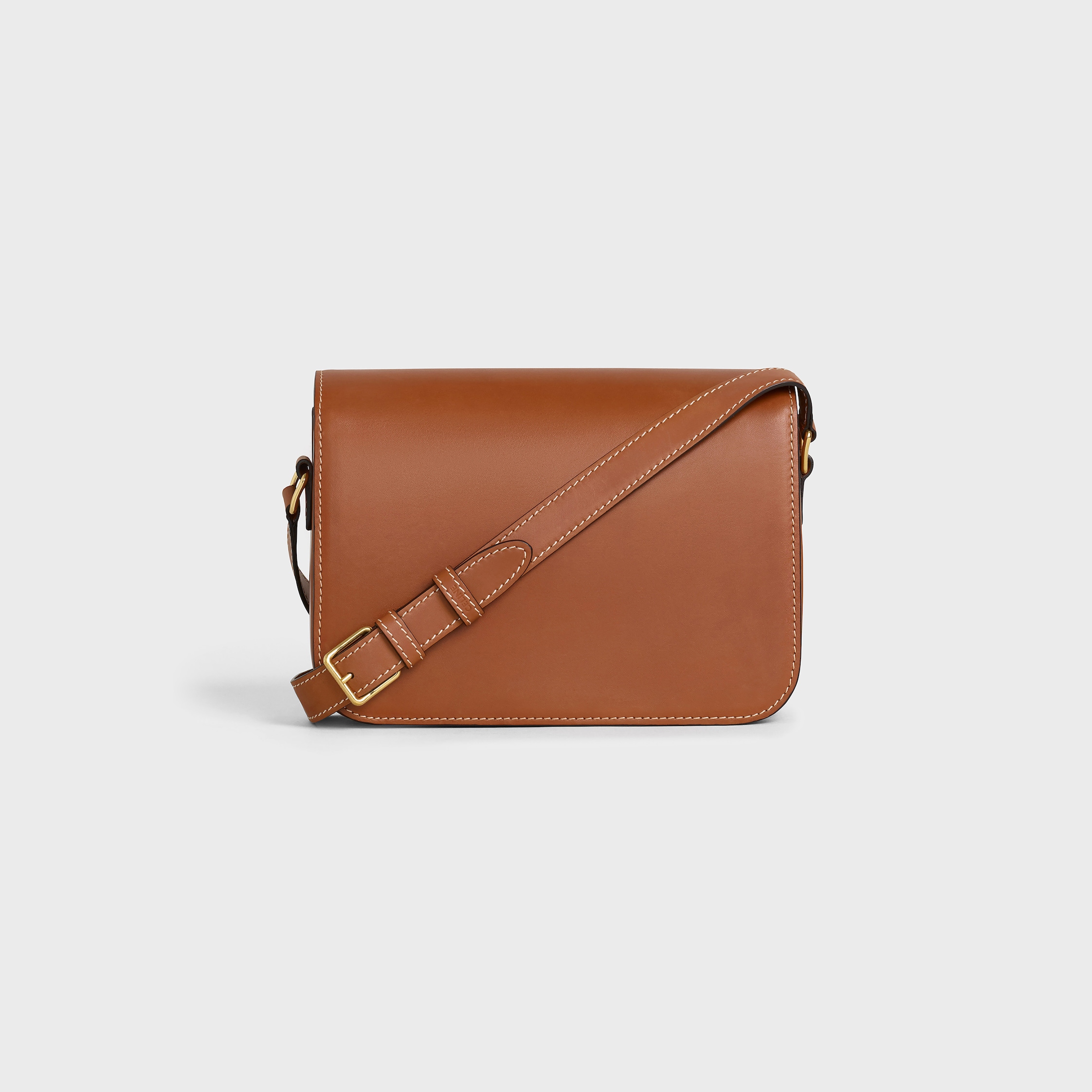 CLASSIQUE TRIOMPHE BAG IN NATURAL CALFSKIN - TAN | CELINE