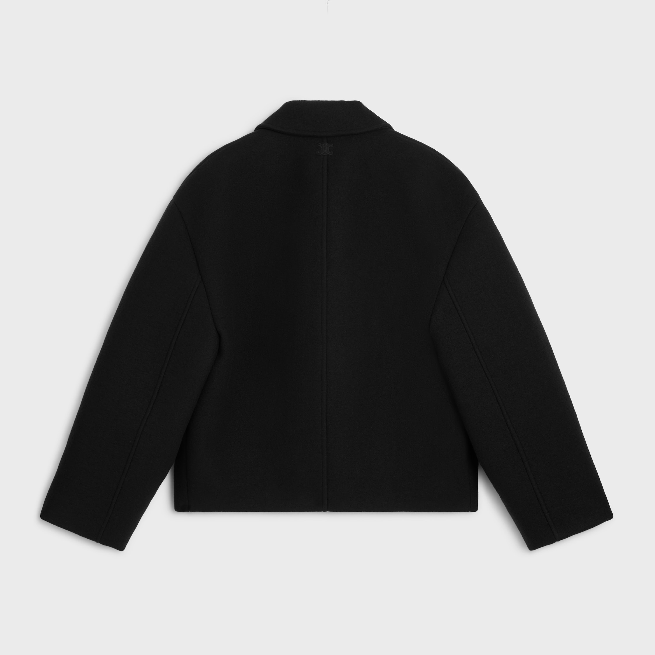 CELINE ミリタリーコート カシミヤウール ブラック 46 コート