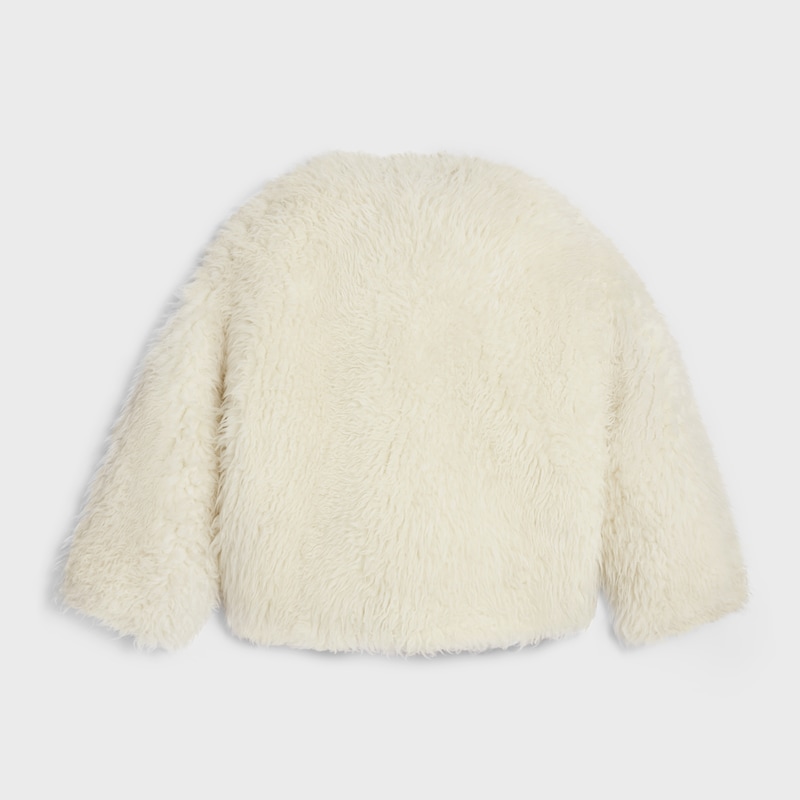coat IN fluffy wool - CRAIE -  - 1 | CELINE