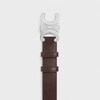 라지 30MM 트리옹프 벨트 - 빈티지 카프스킨 - 다크 브라운 -  - 3 | CELINE