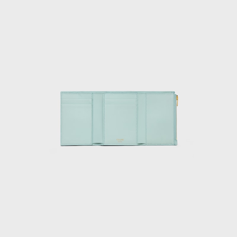 PETIT PORTEFEUILLE NINO VEAU SOUPLE GRAIN&Eacute; - Bleu poudr&eacute; - NOUVEAUT&Eacute;S - 1 | CELINE