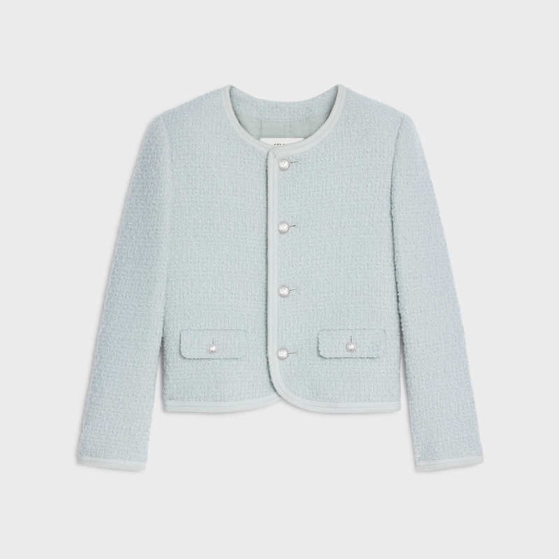 chelsea jacket IN cashmere natt&eacute; - ICE BLUE -  - 1 | CELINE