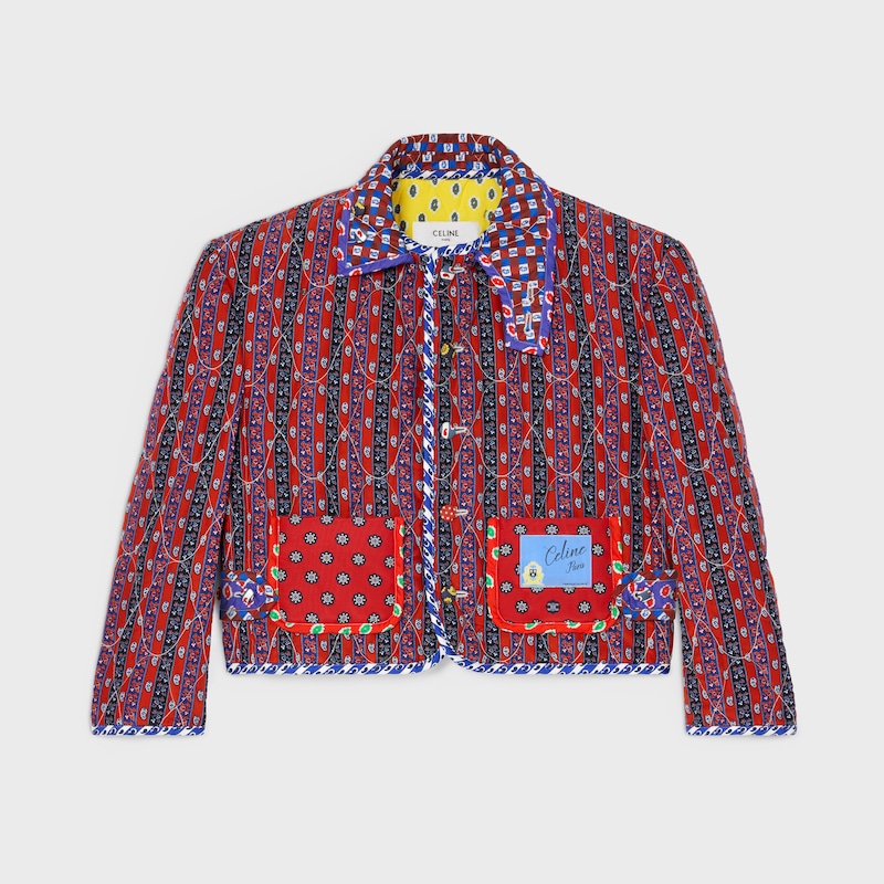 Patchwork-Jacke AUS Seide und Baumwolle - MULTICOLOR -  - 1 | CELINE