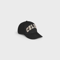 棉質學院風格棒球帽 - 黑色 -  - 1 | CELINE
