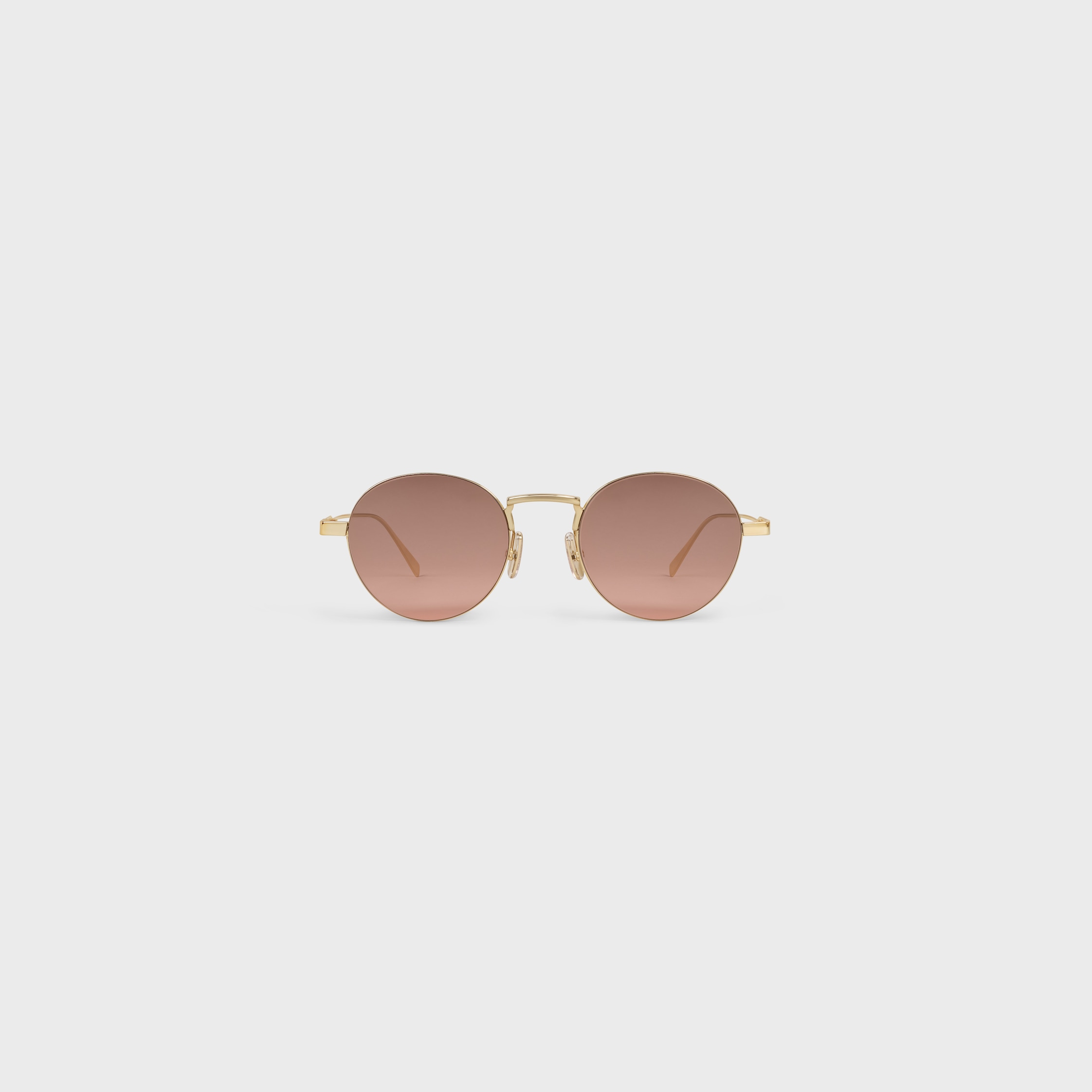 【美品】  CELINE / セリーヌ | MINERAL 52A アセテート メタル サングラス | 48□26 140 | べっ甲 / ゴールド | レディース ブランチ サングラス / メタル - ゴールド / ライトブラウン | CELINE