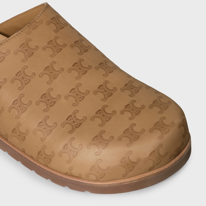 PITEA SLIDE IN LAMBSKIN - DARK BEIGE -  - 1 | CELINE