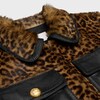 Straight fit blouson jacket in soft lambskin - BLACK / LEOPARD -  - 3 | CELINE