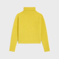 turtleneck sweater IN SHETLAND WOOL - JAUNE -  - 2 | CELINE
