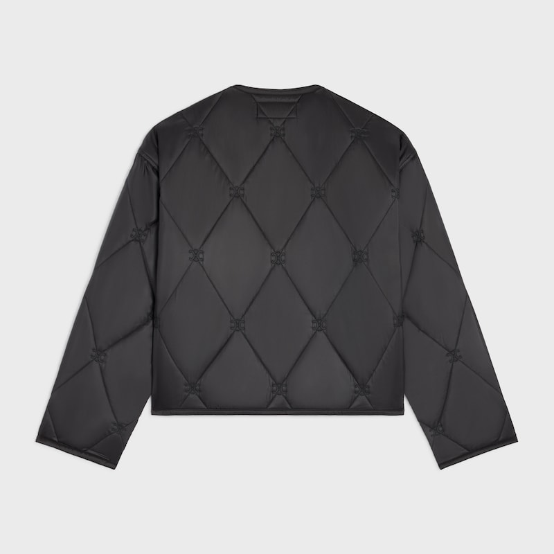 quilted jacket IN light nylon - BLACK -  - 1 | CELINE