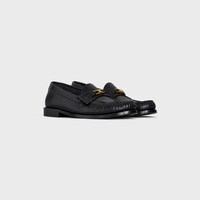 CELINE LUCO LOAFER IN POLISHED BULLSKIN - BLACK -  - 2 | CELINE