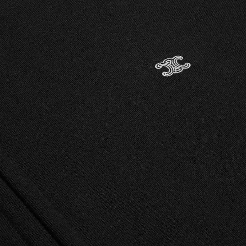 teddy jacket IN cotton fleece - BLACK -  - 1 | CELINE