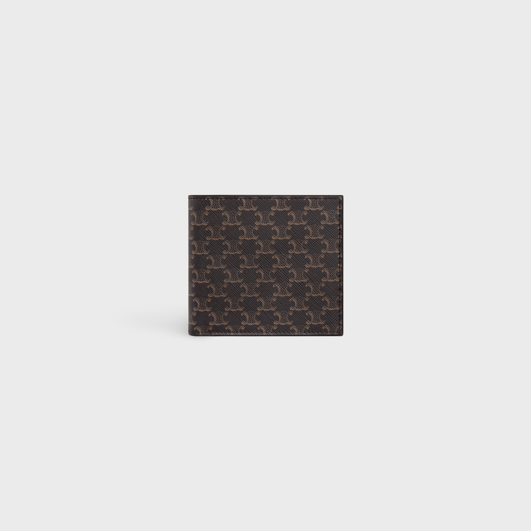 Bi-fold card holder IN Triomphe Canvas - Black | CELINE