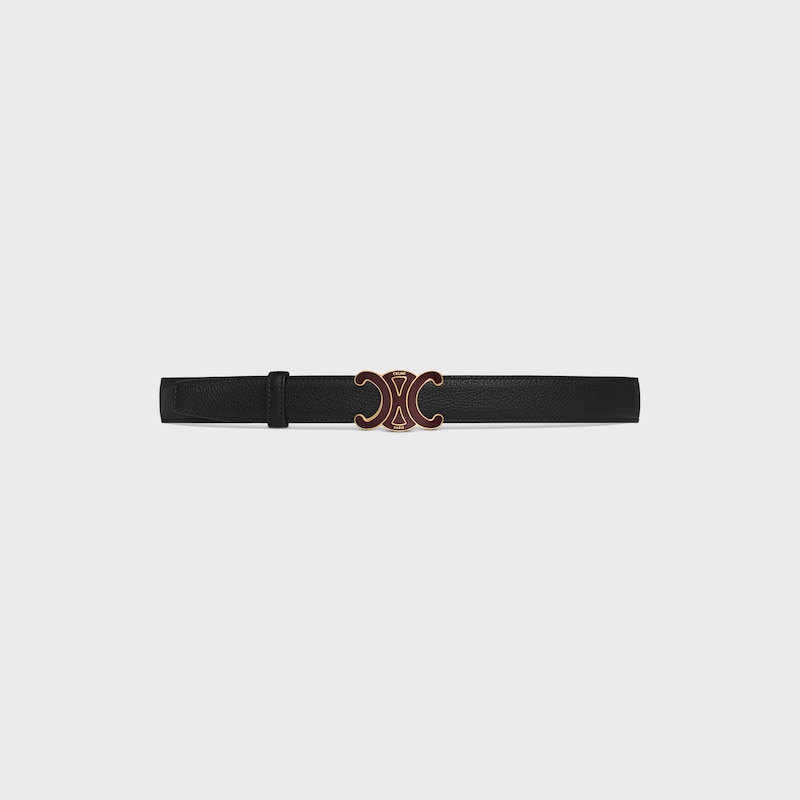 Wendbarer Riemen 25 mm AUS glattem und genarbtem Kalbsleder -  -  - 1 | CELINE