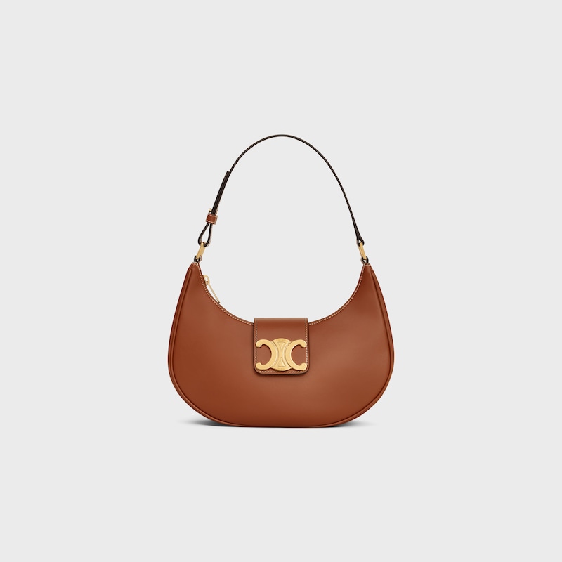 MEDIUM AVA TRIOMPHE BAG IN smooth Calfskin - TAN - MORE LINES - 1 | CELINE